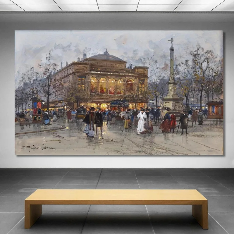 Le Théâtre Du Châtelet Paris 2 Eugène Galien-Laloue