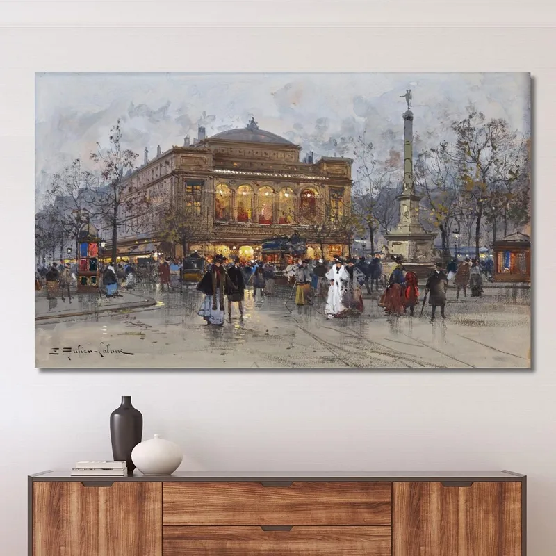 Le Théâtre Du Châtelet Paris 2 Eugène Galien-Laloue