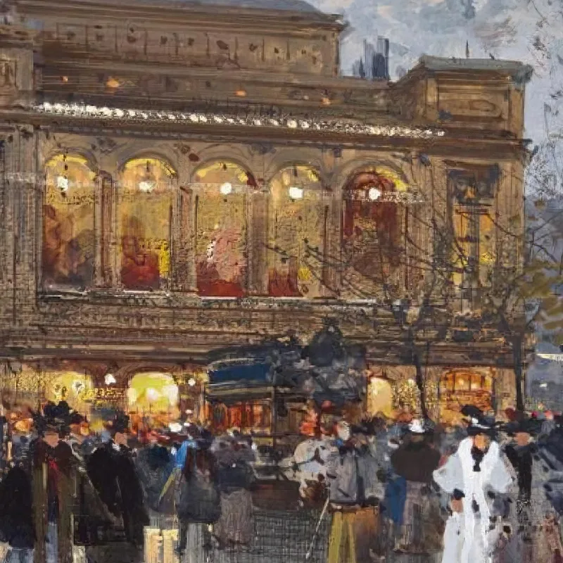 Le Théâtre Du Châtelet Paris 2 Eugène Galien-Laloue