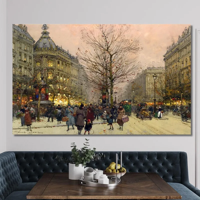 The Grands Boulevards Paris Eugène Galien-Laloue