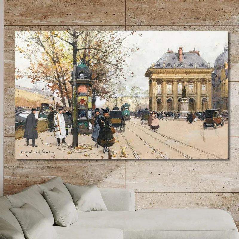 Les Quais De La Seine L'Automne Eugène Galien-Laloue