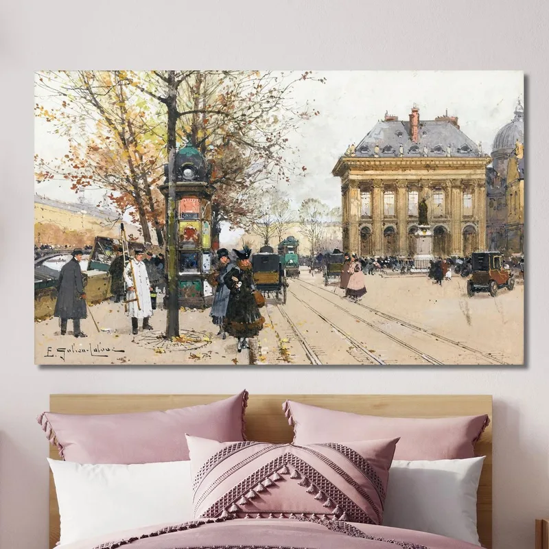 Les Quais De La Seine L'Automne Eugène Galien-Laloue