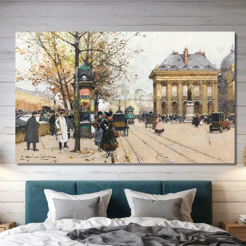 Les Quais De La Seine L'Automne Eugène Galien-Laloue