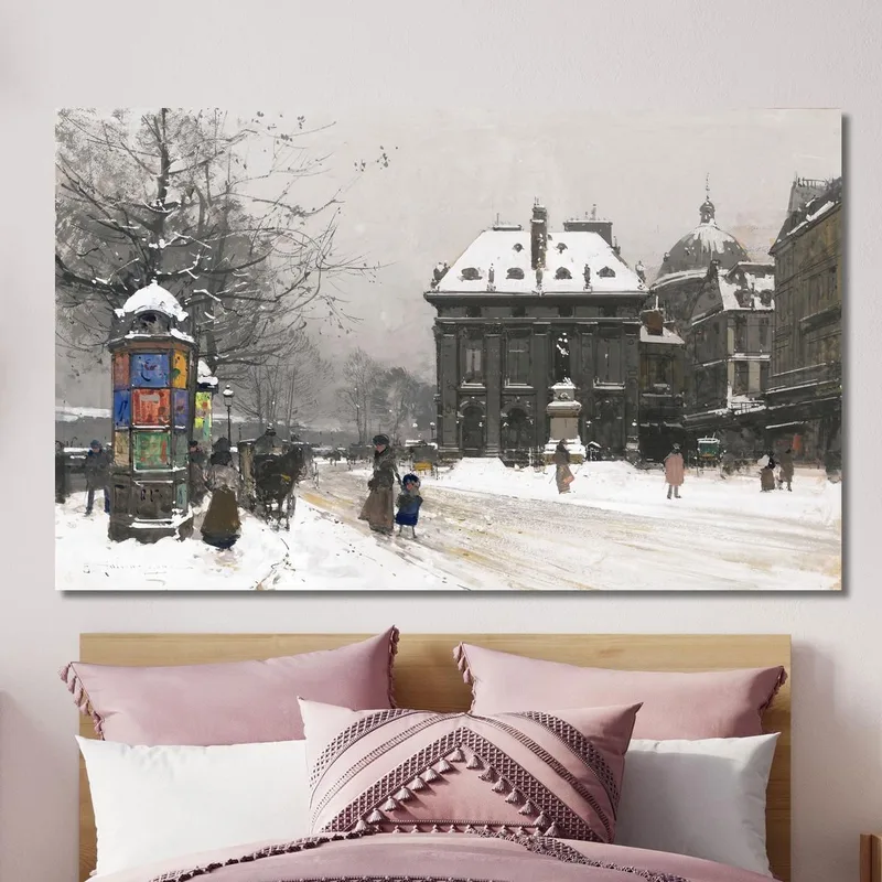 Les Quais De La Seine L'Hiver Eugène Galien-Laloue