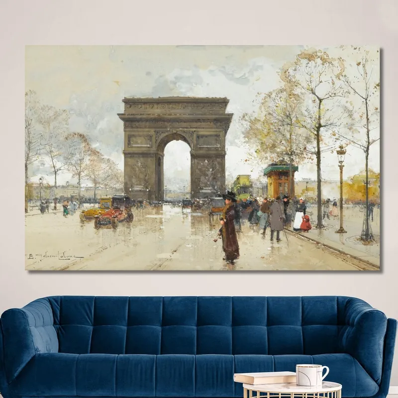The Arc De Triomphe Eugène Galien-Laloue