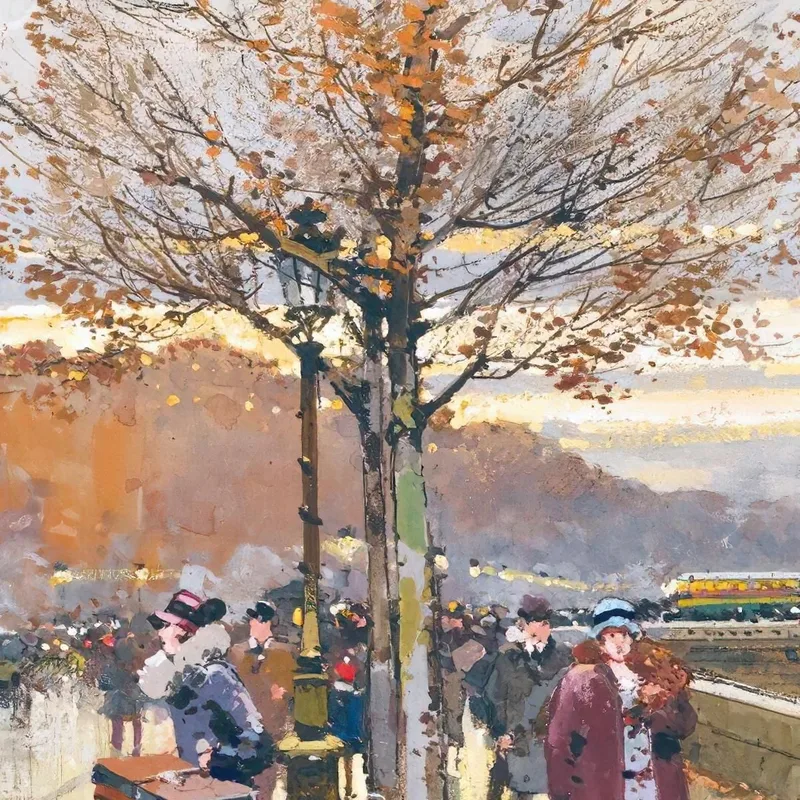 Die Nationalversammlung Und Die Concorde-Brücke Eugène Galien-Laloue