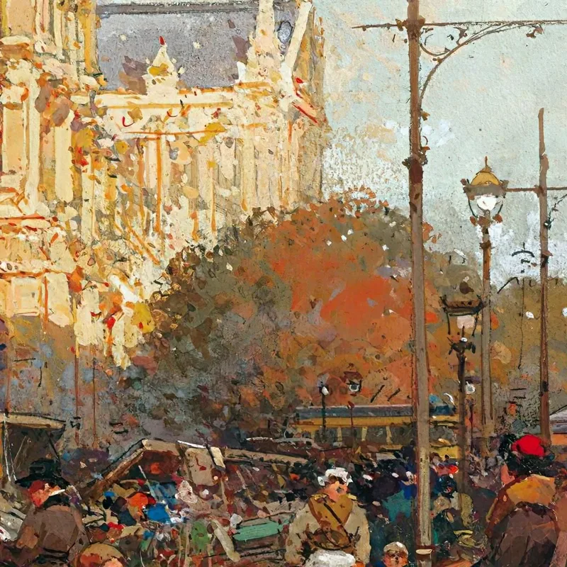 Notre Dame De Paris Vue Du Quai De Montebello Eugène Galien-Laloue