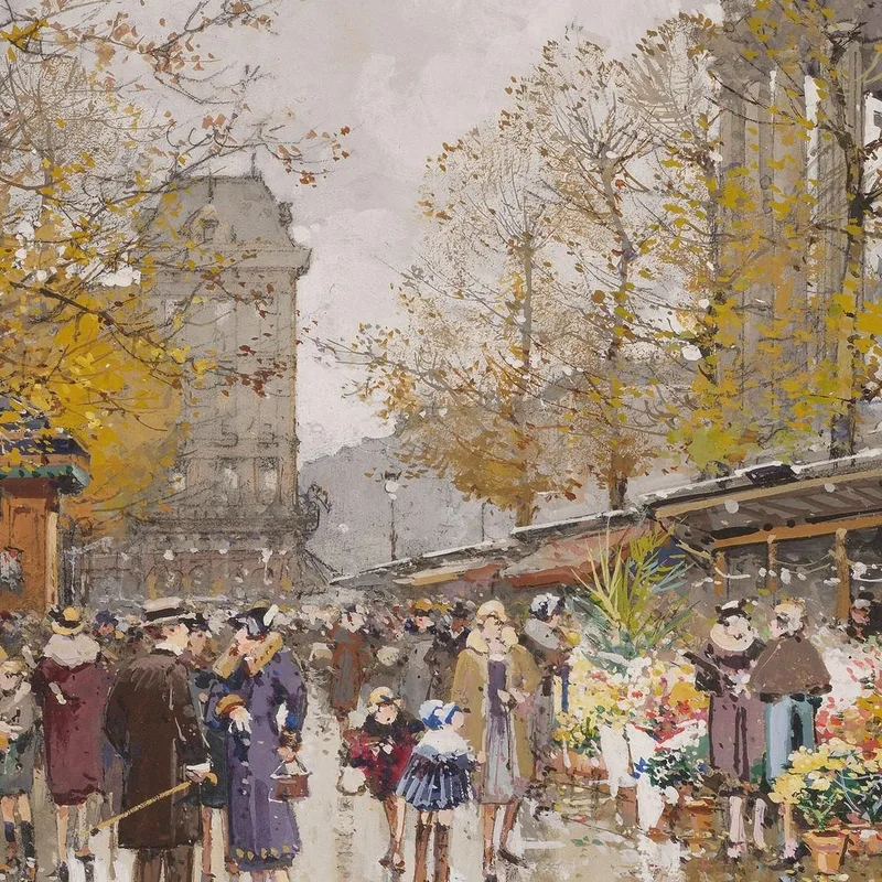 Piazza Della Madeleine 2 Eugène Galien-Laloue