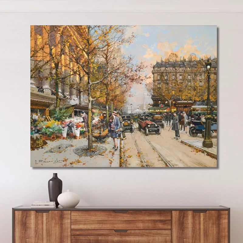 Plaza De La Madeleine Eugène Galien-Laloue