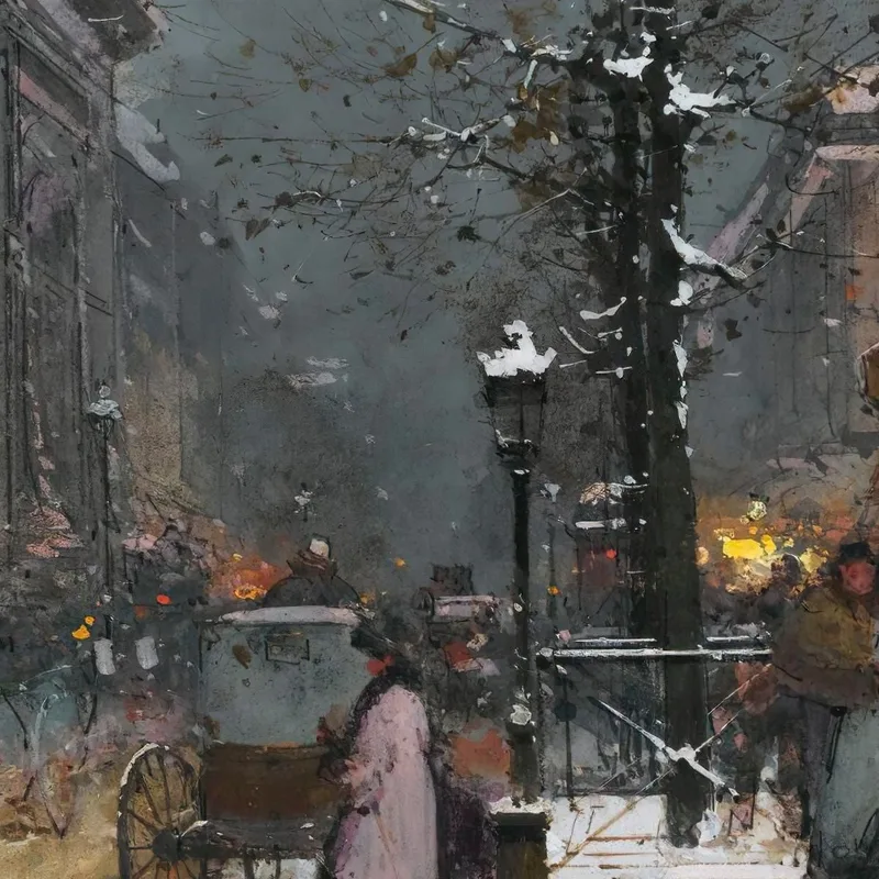 Saint-Denis Gate Paris Eugène Galien-Laloue