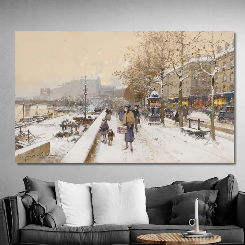 Quai Des Célestins Eugène Galien-Laloue