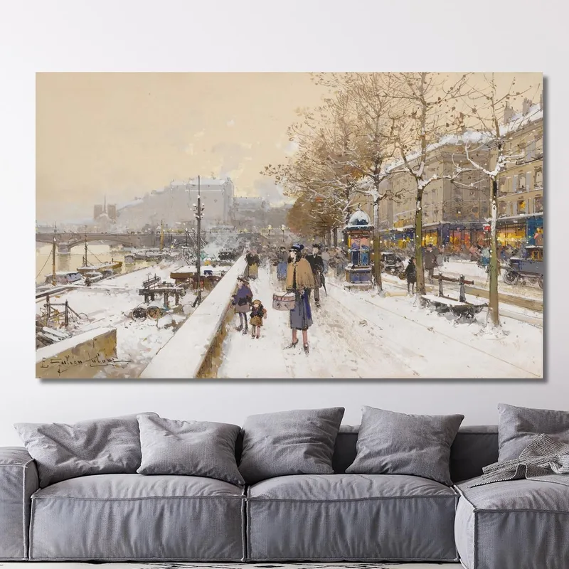 Quai Des Célestins Eugène Galien-Laloue