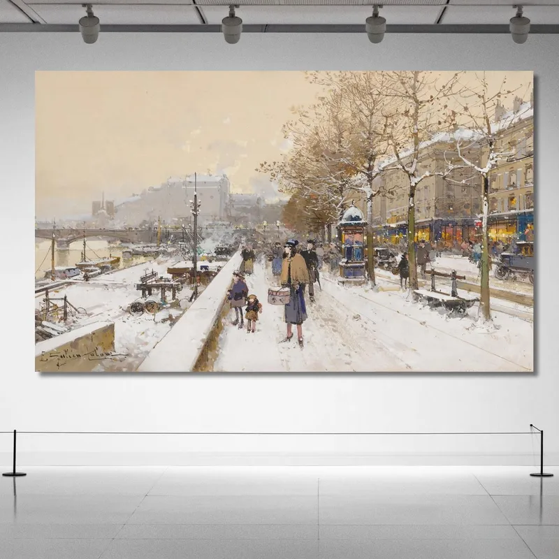Quai Des Célestins Eugène Galien-Laloue