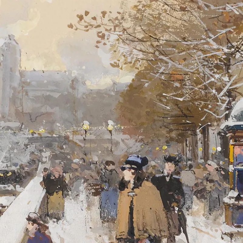 Quai Des Célestins Eugène Galien-Laloue