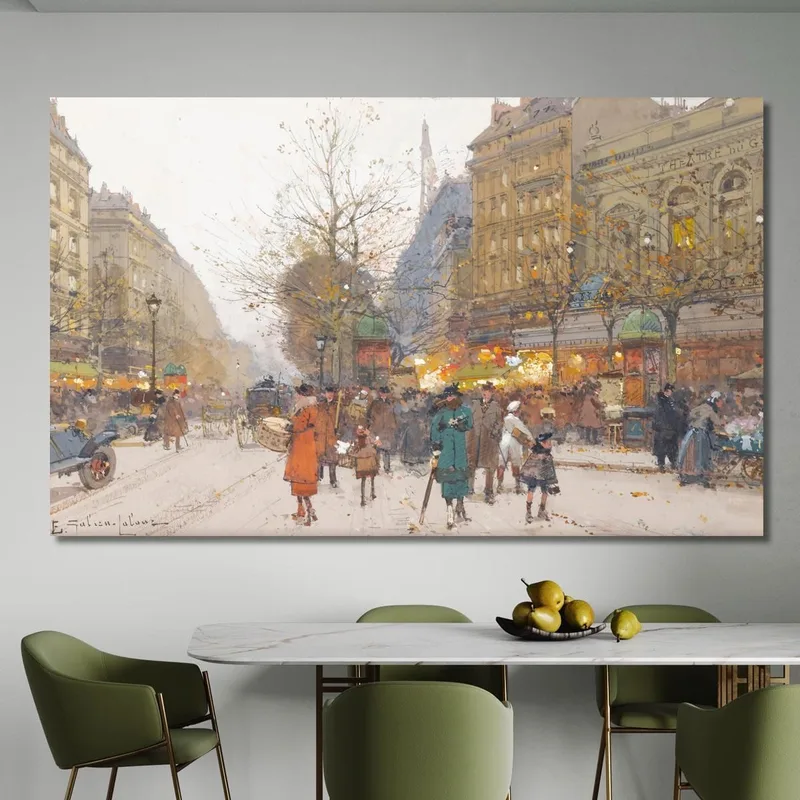 Teatro Du Gymnase Boulevard De Bonne-Nouvelle Eugène Galien-Laloue