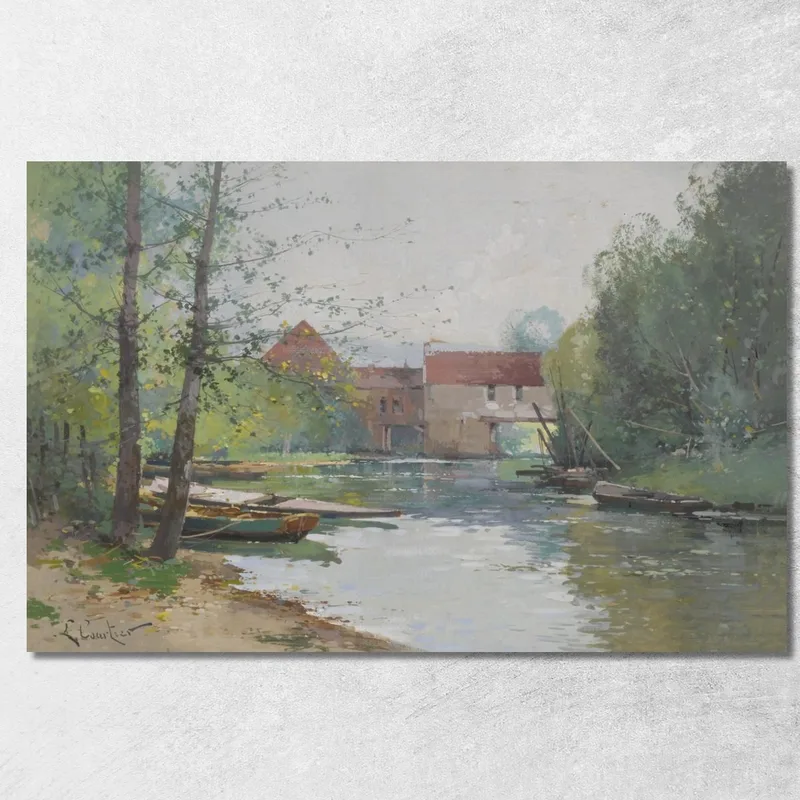Vecchio Mulino Di Dennemont Eugène Galien-Laloue quadro stampa su tela