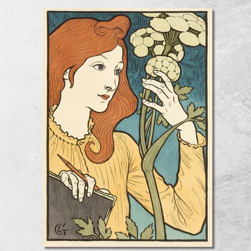 Salone Dei Cento Eugène Grasset quadro stampa su tela