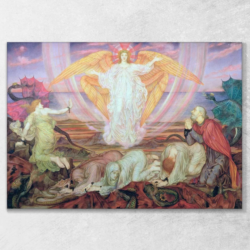 Death Of The Dragon Evelyn De Morgan