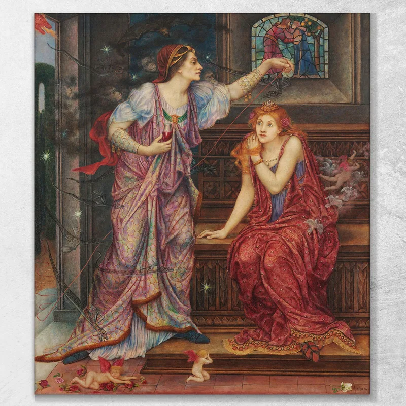 Queen Eleanor Fair Rosamund Evelyn De Morgan