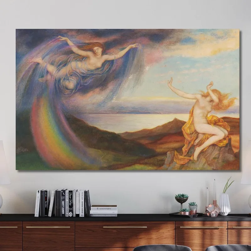 Sunbeam And Summer Shower Evelyn De Morgan