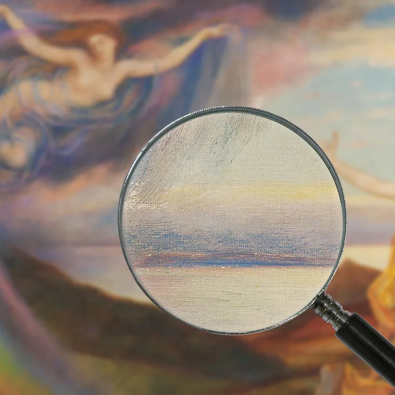 Sunbeam And Summer Shower Evelyn De Morgan
