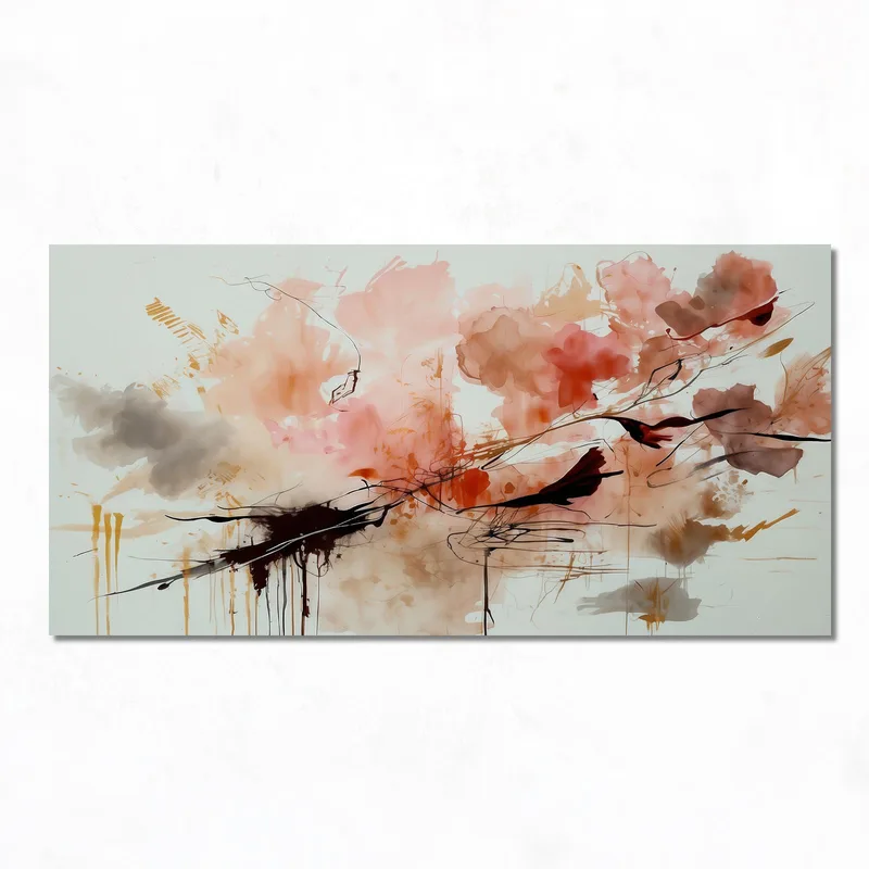 Lienzo artistico blossom abstracto de otoño