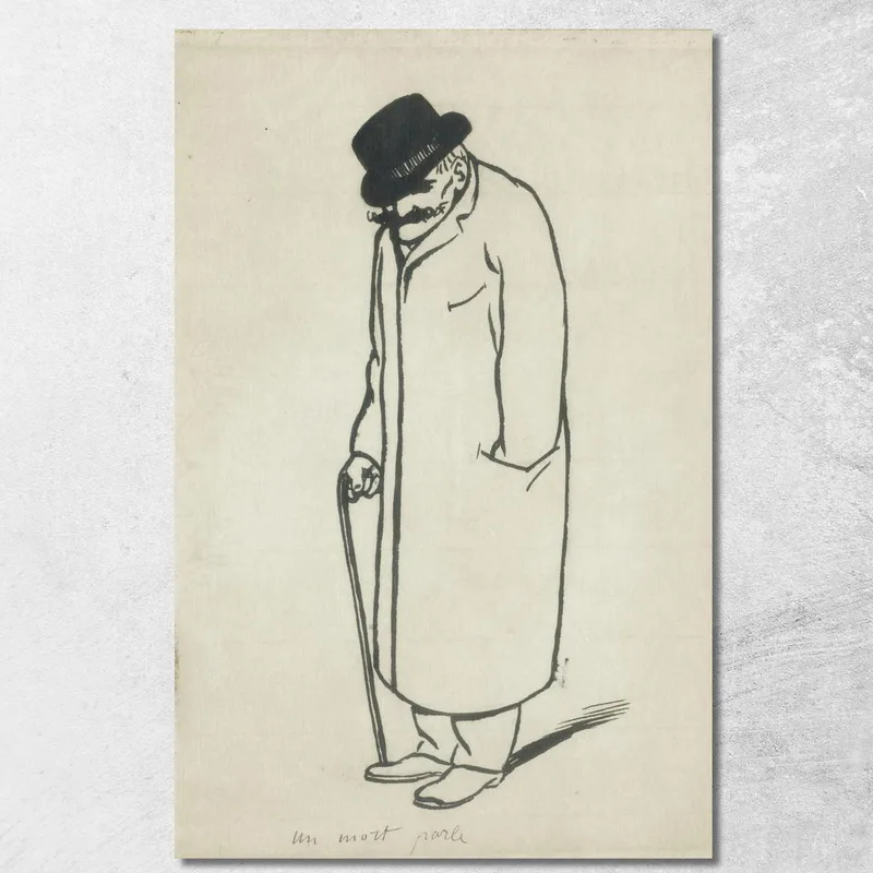 Un Morto Che Parla Félix Vallotton quadro stampa su tela
