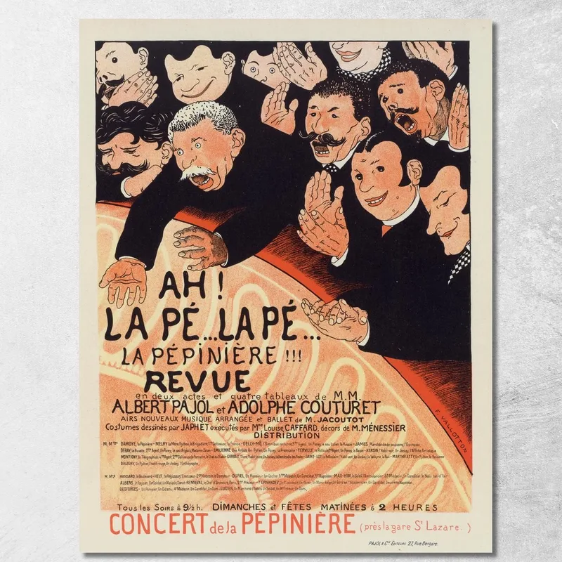 Ah! Il Pé.. Il Pé.. L'Asilo Nido Félix Vallotton quadro stampa su tela