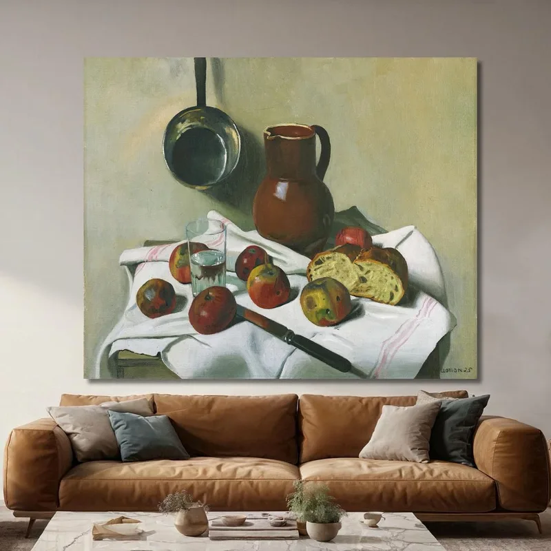 Manzanas Jarra Vaso De Agua Y Cacerola De Lata Félix Vallotton