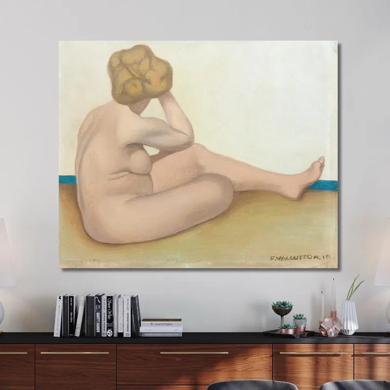 Bañista Sentado En La Arena Félix Vallotton