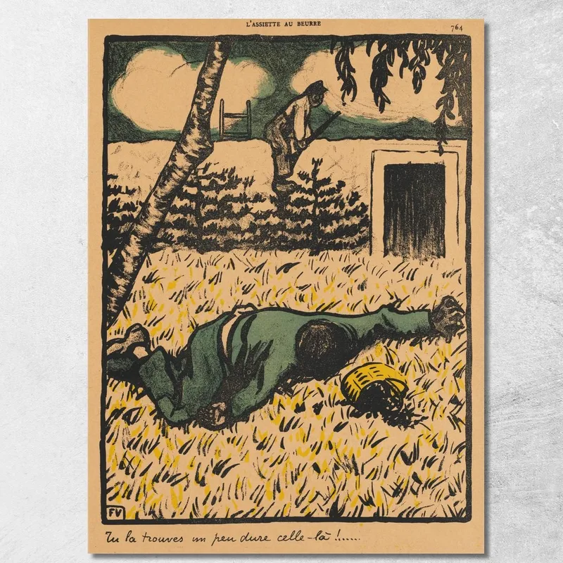 Crimini E Punizioni Scoprirai Che È Piuttosto Difficile! Félix Vallotton quadro stampa su tela