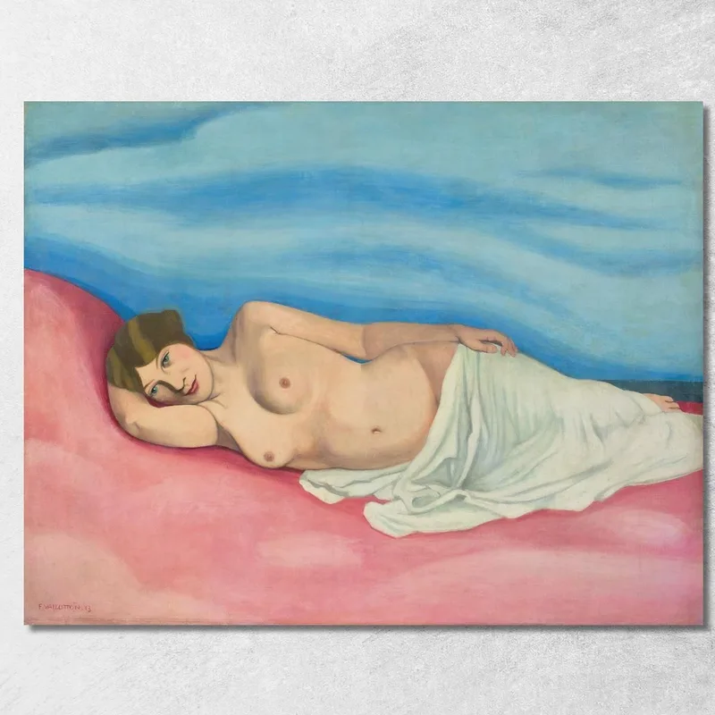 Donna Sdraiata Félix Vallotton quadro stampa su tela