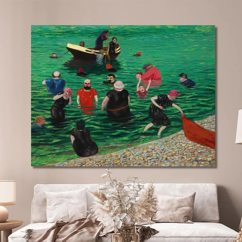 Nuotare A Etretat Félix Vallotton