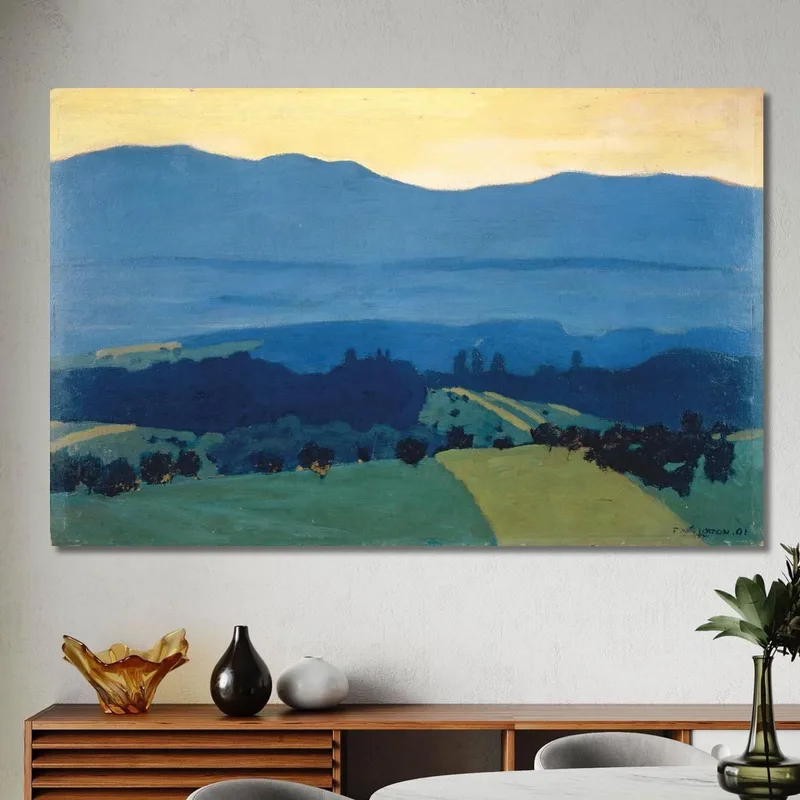 Paesaggio Nel Giura Vicino A Romanel Félix Vallotton quadro stampa su tela