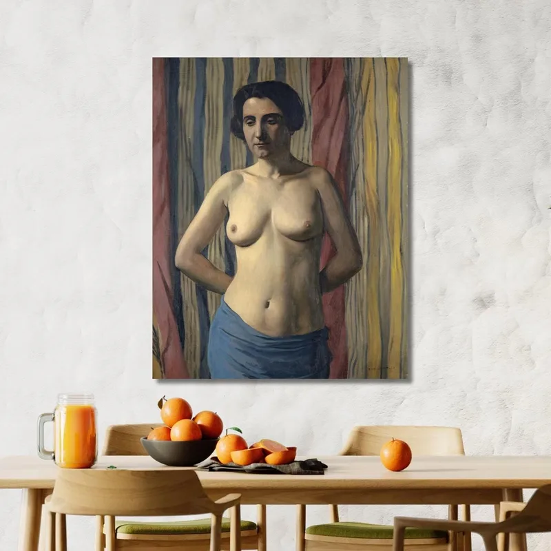 Nudo Con Fascia Blu Félix Vallotton quadro stampa su tela