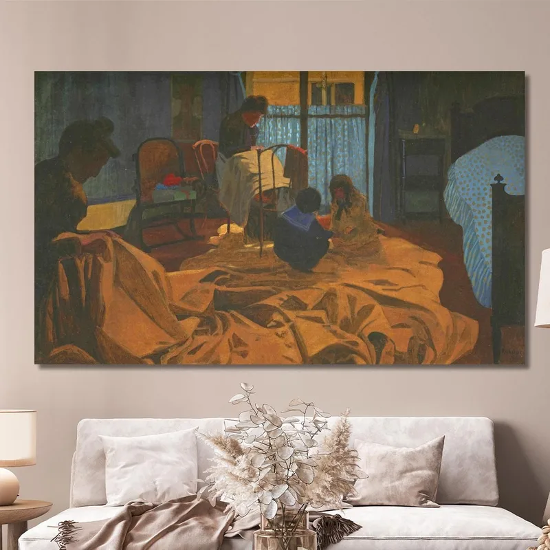 La Stanza Blu Della Lavandaia Félix Vallotton quadro stampa su tela