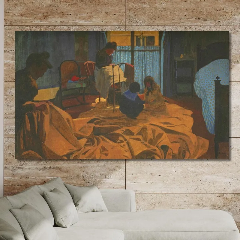 La Stanza Blu Della Lavandaia Félix Vallotton quadro stampa su tela