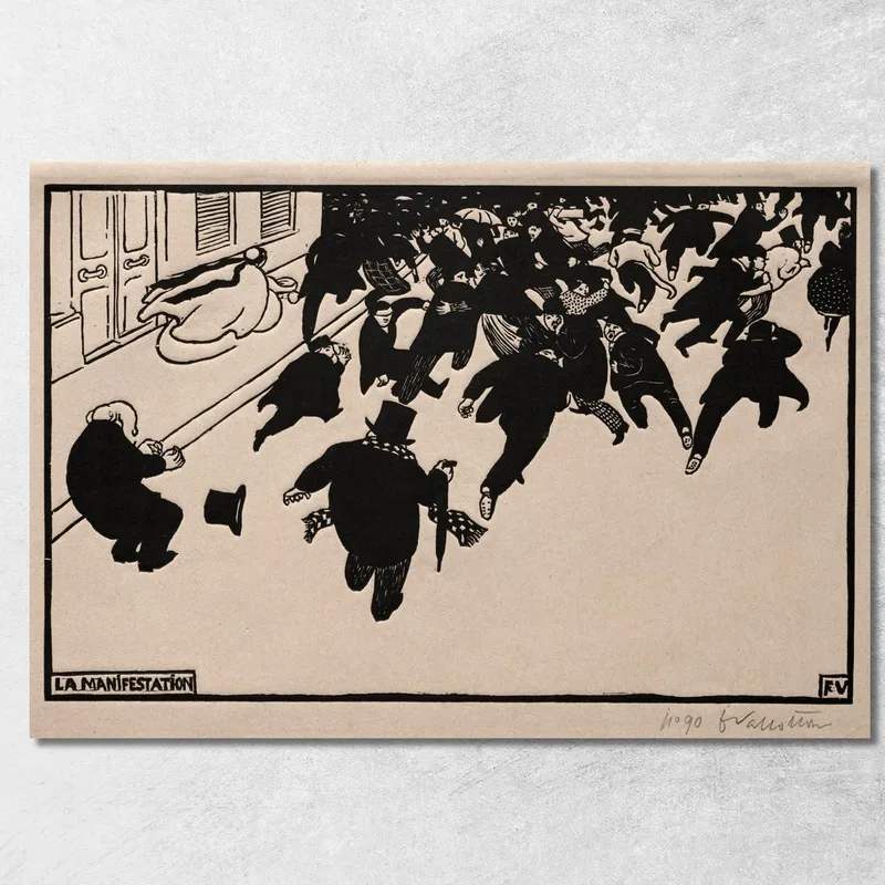 La Protesta Félix Vallotton cuadro en lienzo