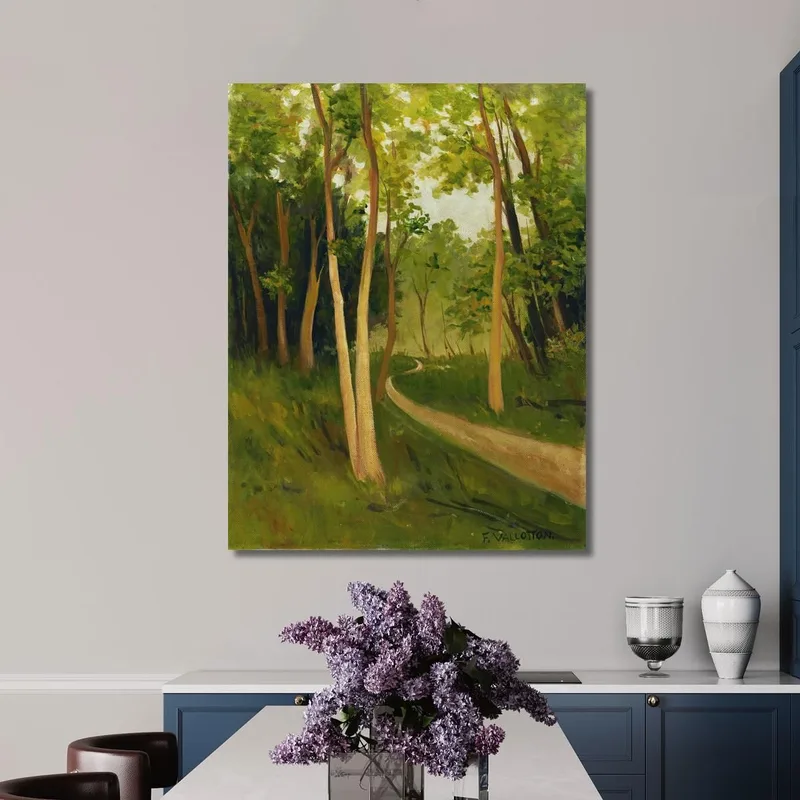Pista Nel Bois De Boulogne Félix Vallotton quadro stampa su tela