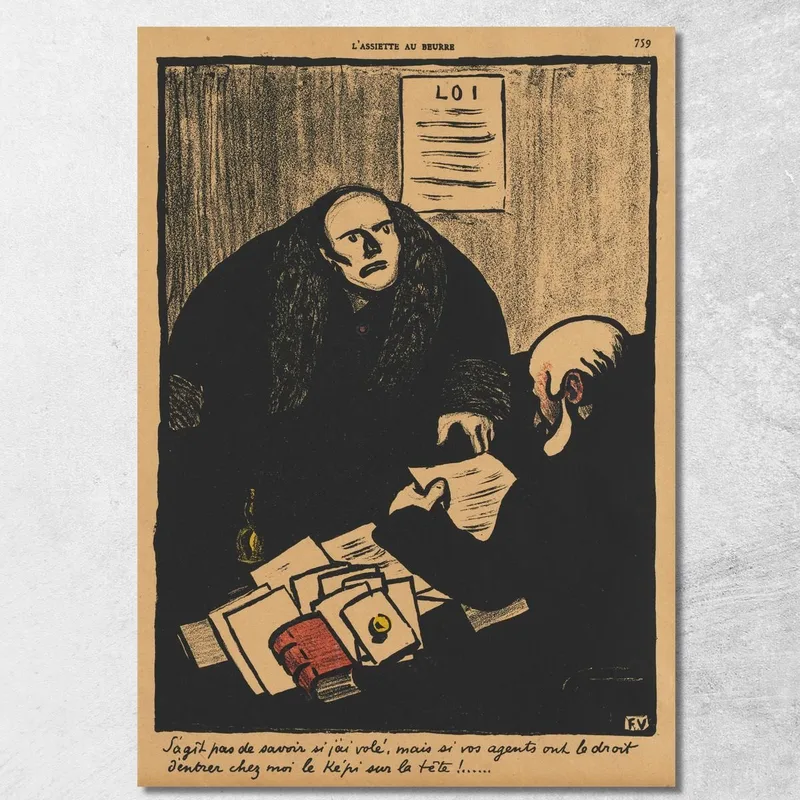 Crímenes Y Castigos La Cuestión No Es Si Félix Vallotton cuadro en lienzo