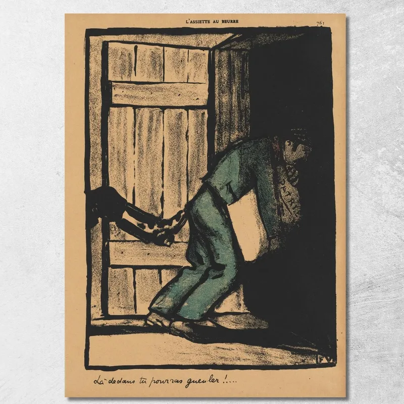 Crímenes Y Castigos Puedes Gritar Félix Vallotton cuadro en lienzo