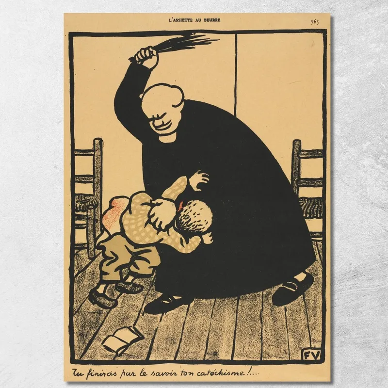 Crímenes Y Castigos Que Aprenderás Félix Vallotton cuadro en lienzo