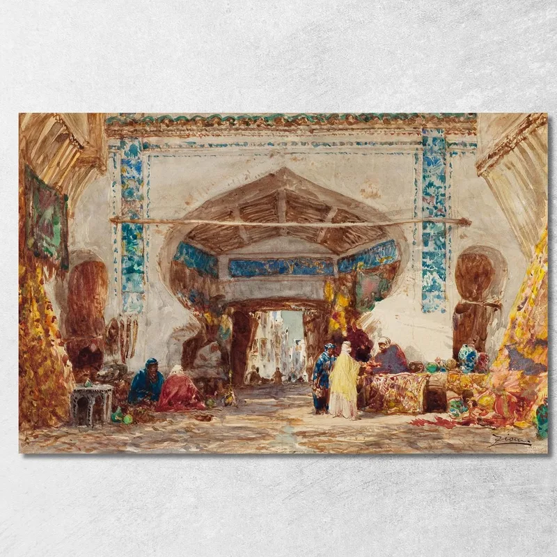 Bazar In Konstantinopel Félix Ziem drucken auf leinwand