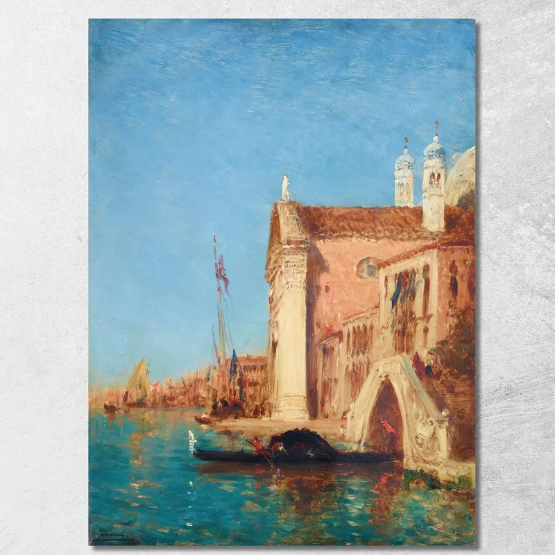 Chiesa Dei Gesuati Venedig Félix Ziem drucken auf leinwand