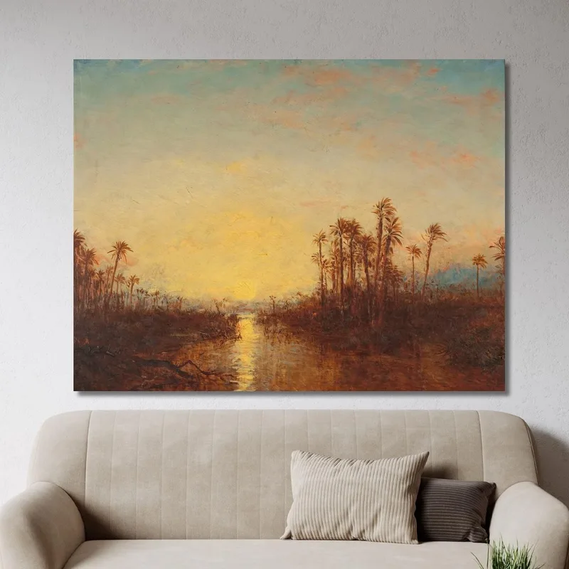 Khartoum Coucher De Soleil Félix Ziem