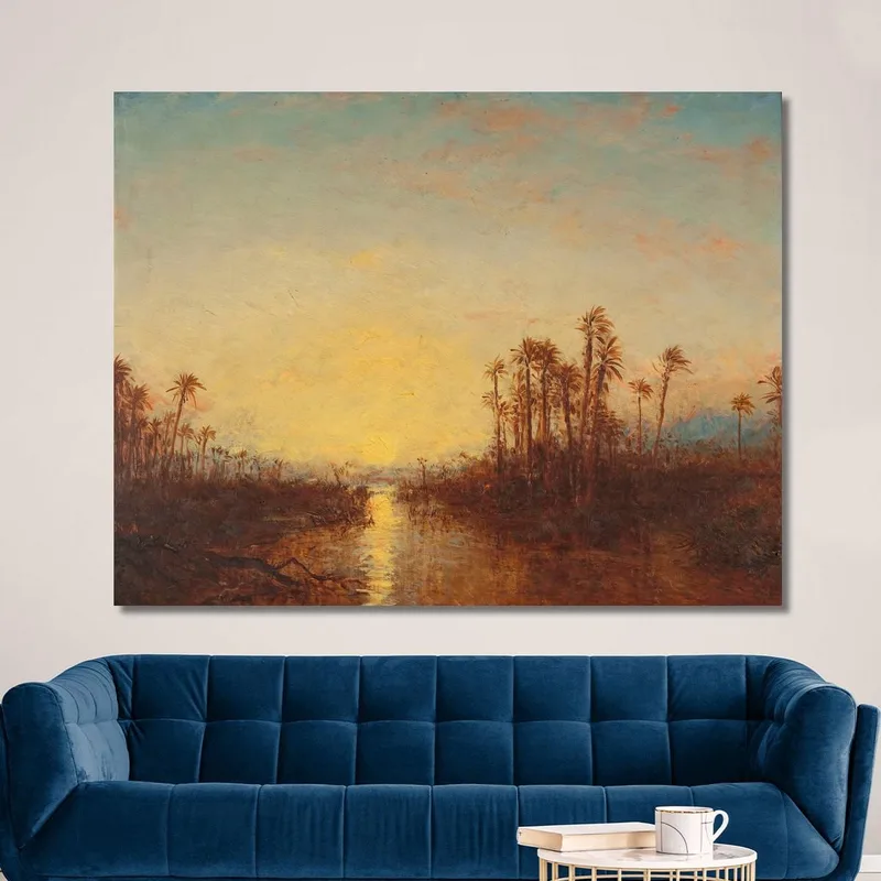 Khartoum Coucher De Soleil Félix Ziem