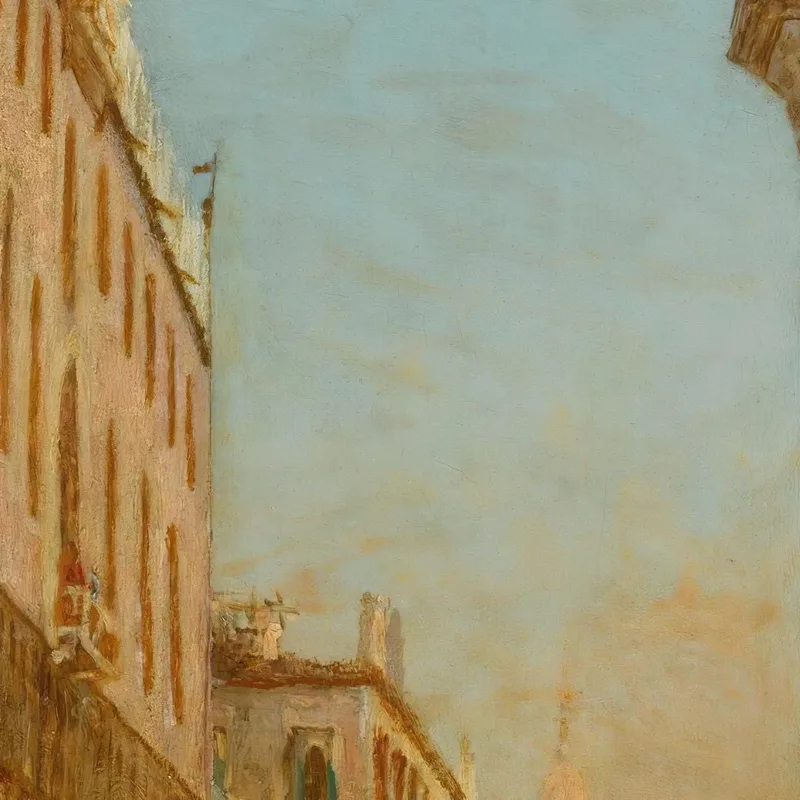 La Colonna Del Leone Di San Marco Sul Molo Félix Ziem