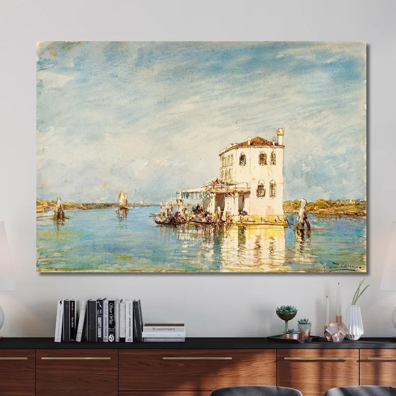 The Customs House In Venice Félix Ziem