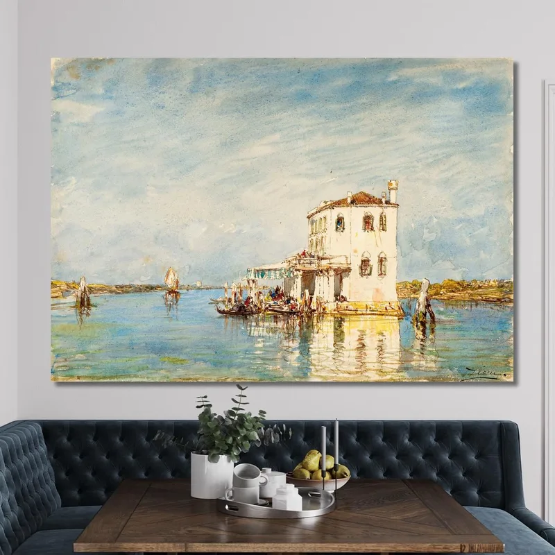 The Customs House In Venice Félix Ziem