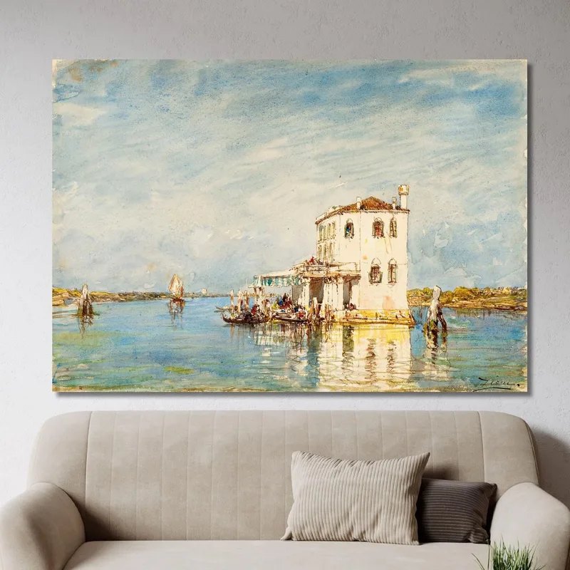 The Customs House In Venice Félix Ziem